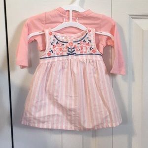Newborn dress and crop sweater